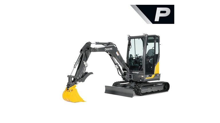 New 26 P-Tier Compact Excavator